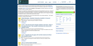 GlobalMandates.org Website Preview